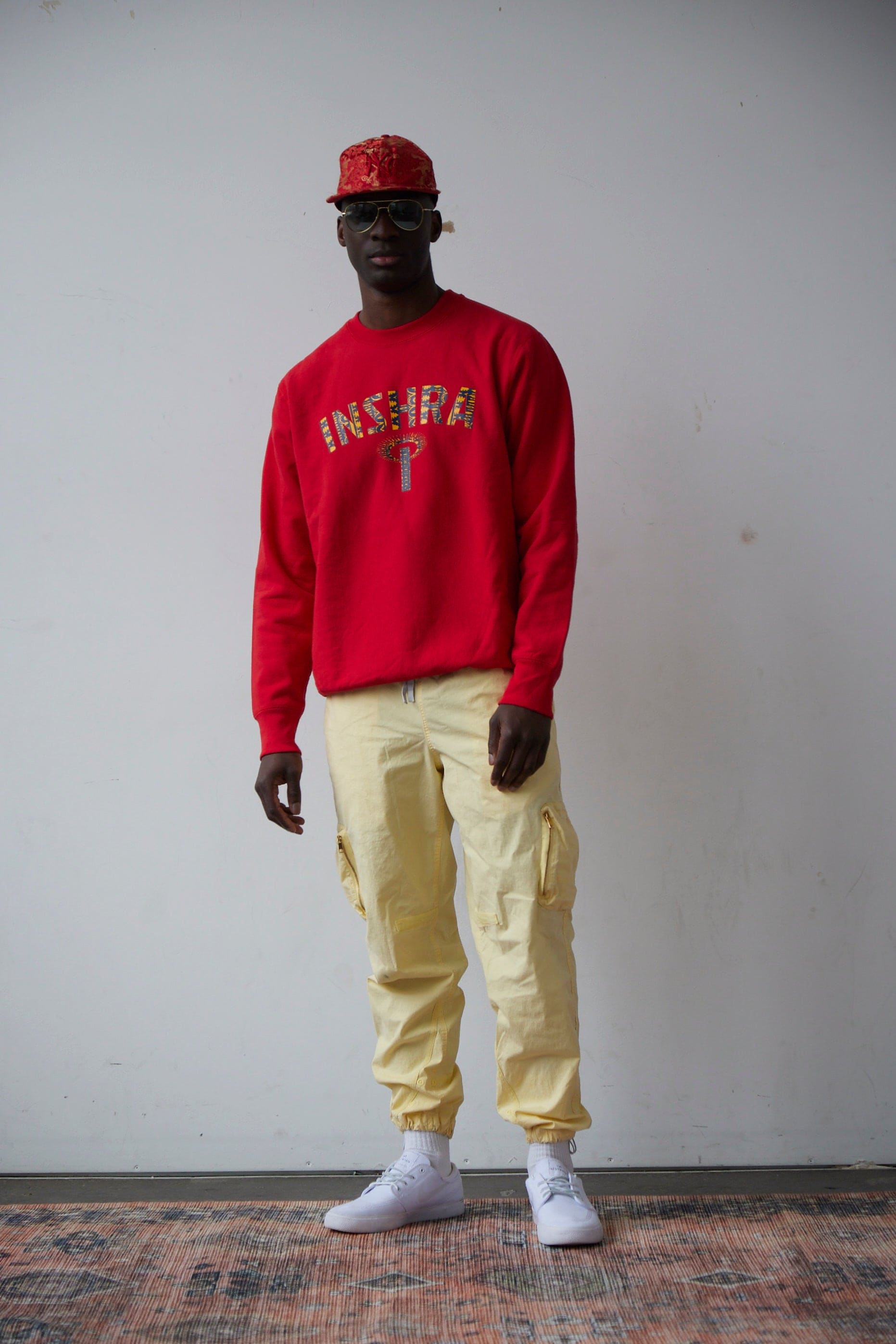 INSHRA “Royal Heritage” Fleece Crewneck Imperial Red - shopinshra