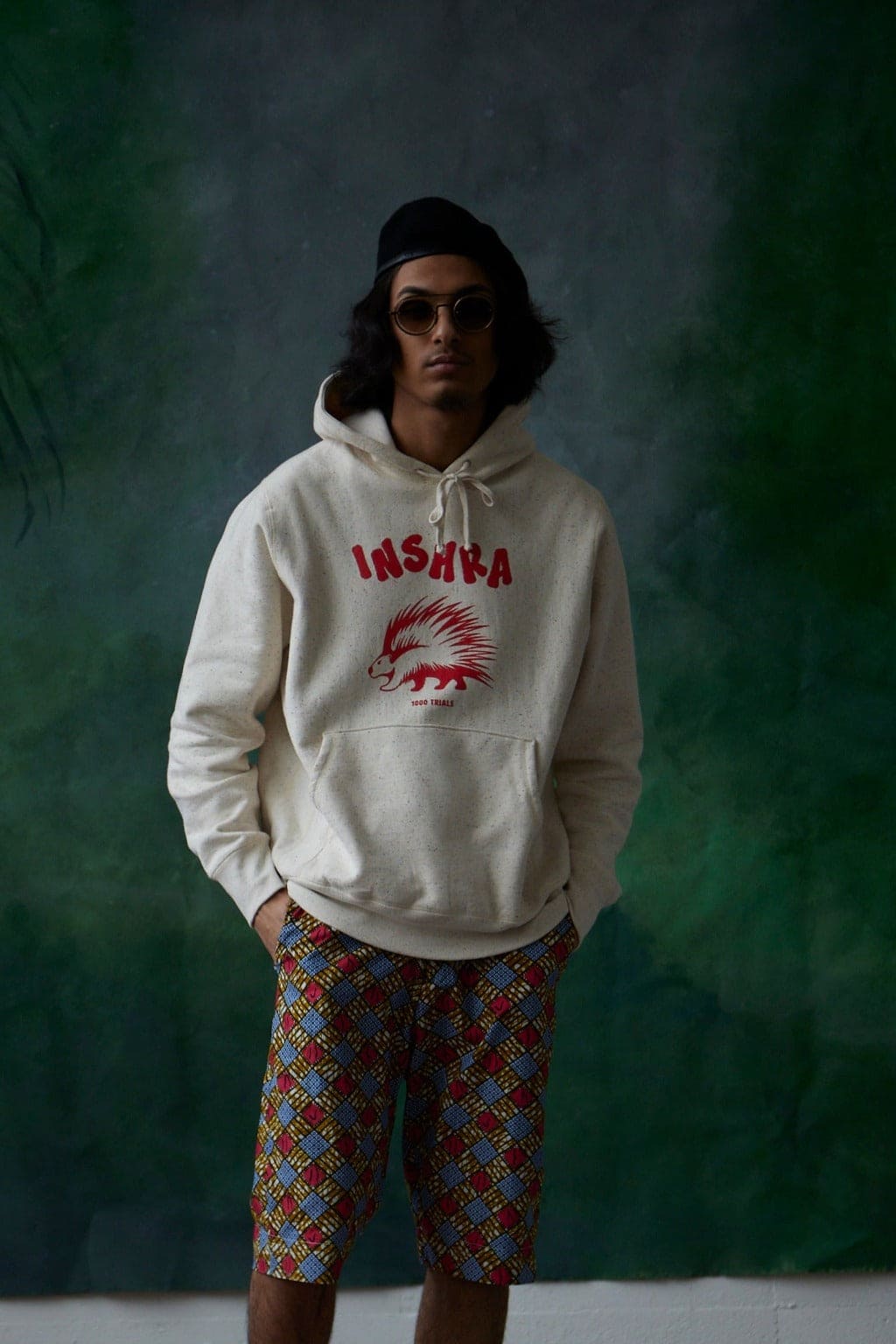 INSHRA “1000 trials” Fleece Hoodie Confetti - shopinshra