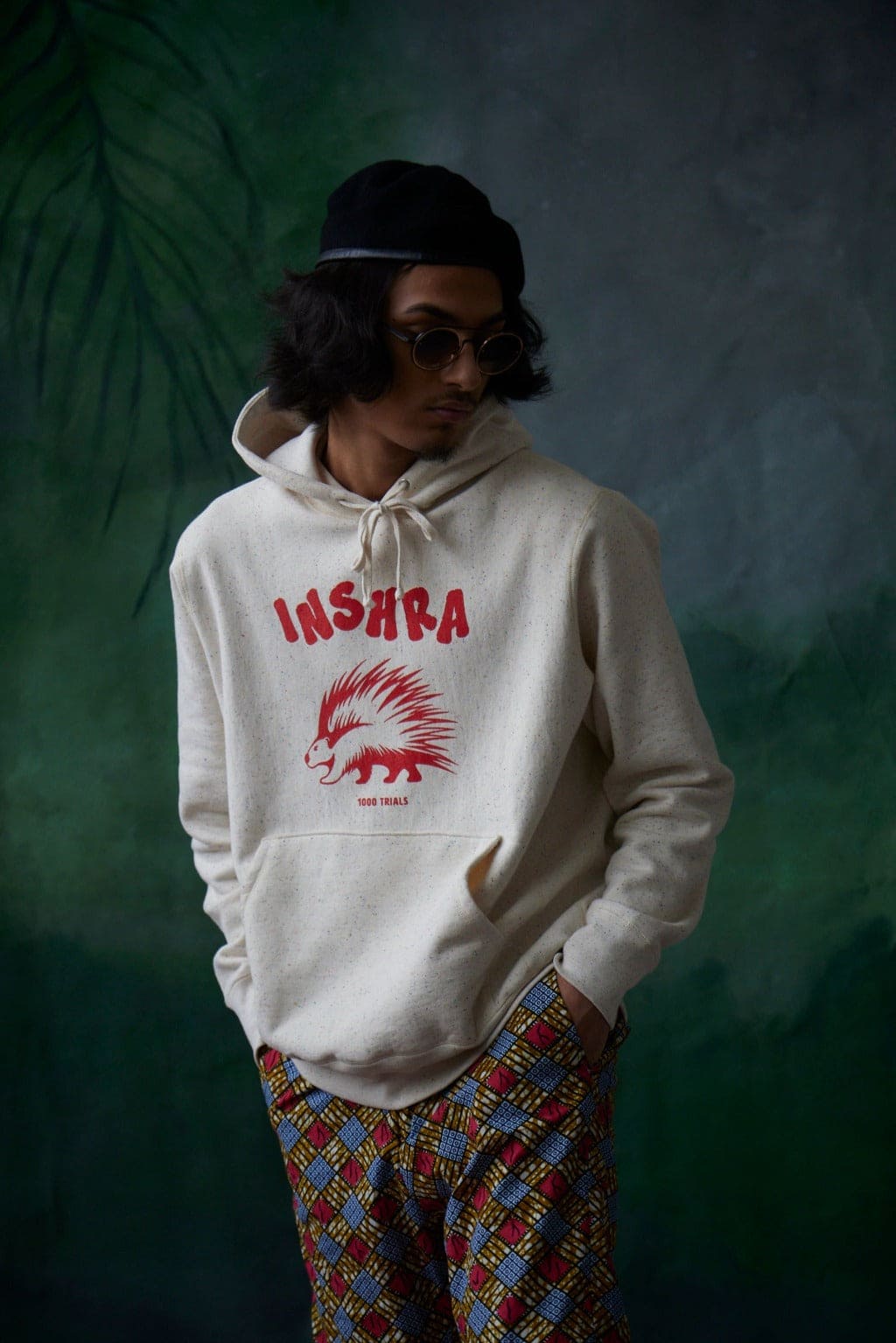 INSHRA “1000 trials” Fleece Hoodie Confetti - shopinshra
