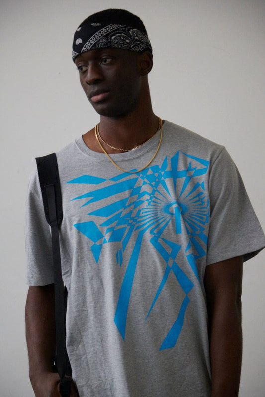 INSHRA “Radiate” T-shirt Blue Strike - shopinshra