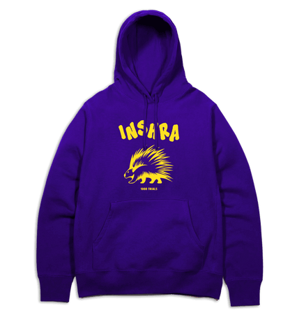 INSHRA “1000 trials” Fleece Hoodie Melodic Purple - shopinshra